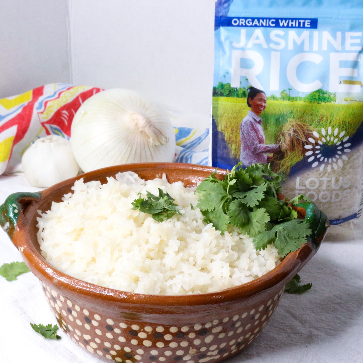 Arroz Blanco Con Cilantro – Lotus Foods