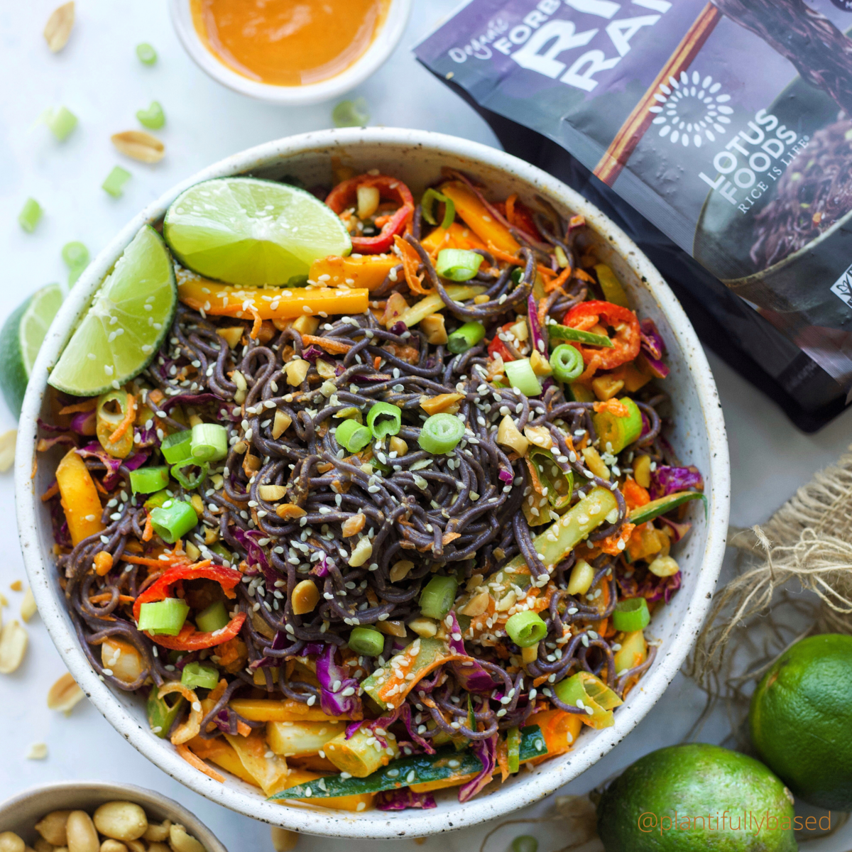 Cold Peanut Mango Noodle Salad – Lotus Foods