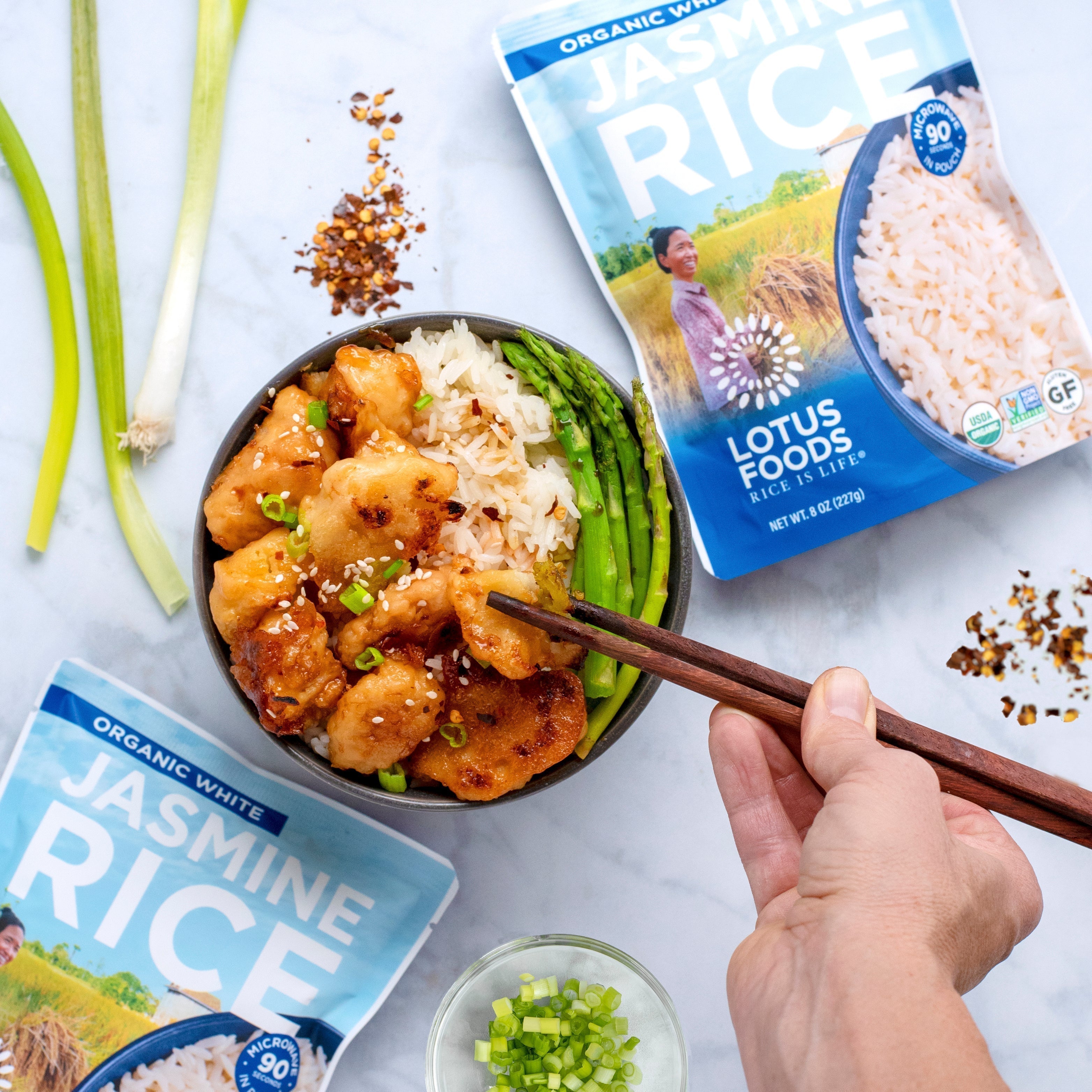 Crispy Orange Cauliflower – Lotus Foods