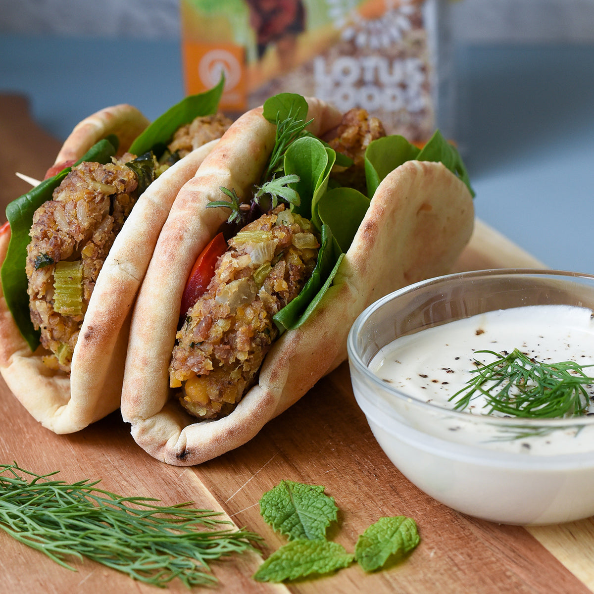 Falafel Wraps – Lotus Foods