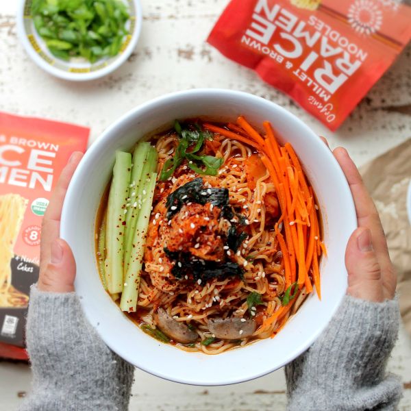 Kimchi & Mushroom Ramen – Lotus Foods