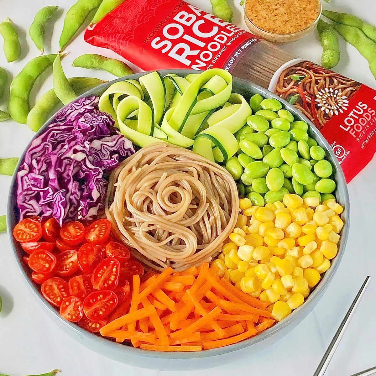 Rainbow Noodle Salad – Lotus Foods