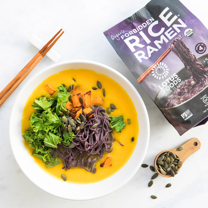 Roasted Butternut Squash Soup with Ramen