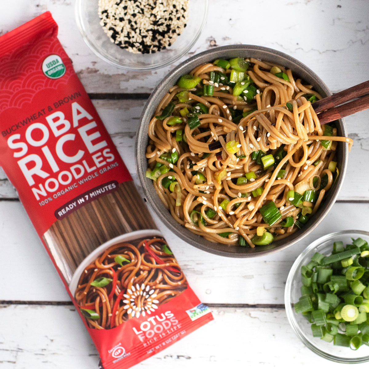Soy & Sesame Soba Noodles Recipe