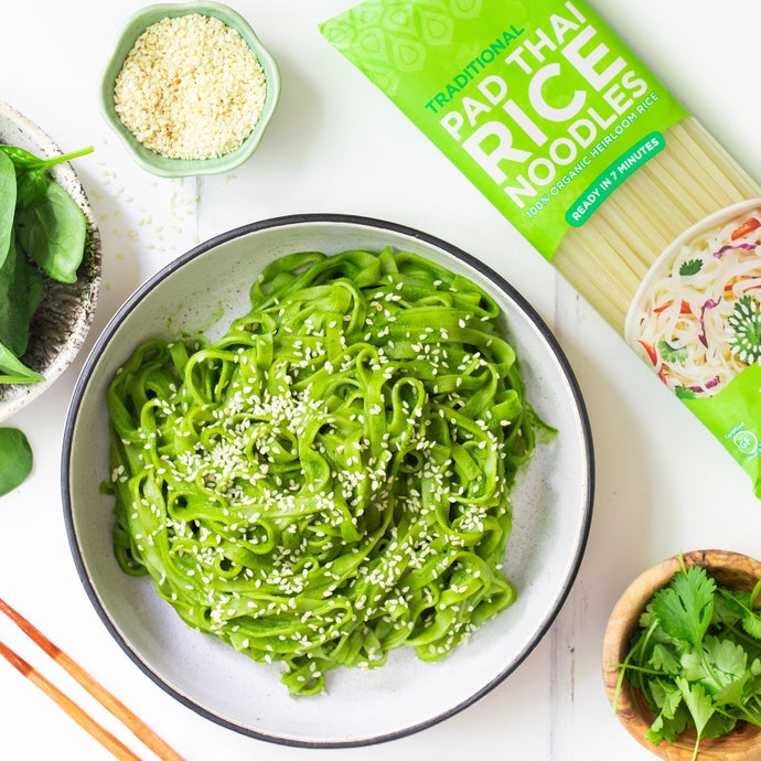 Spinach Miso Noodles