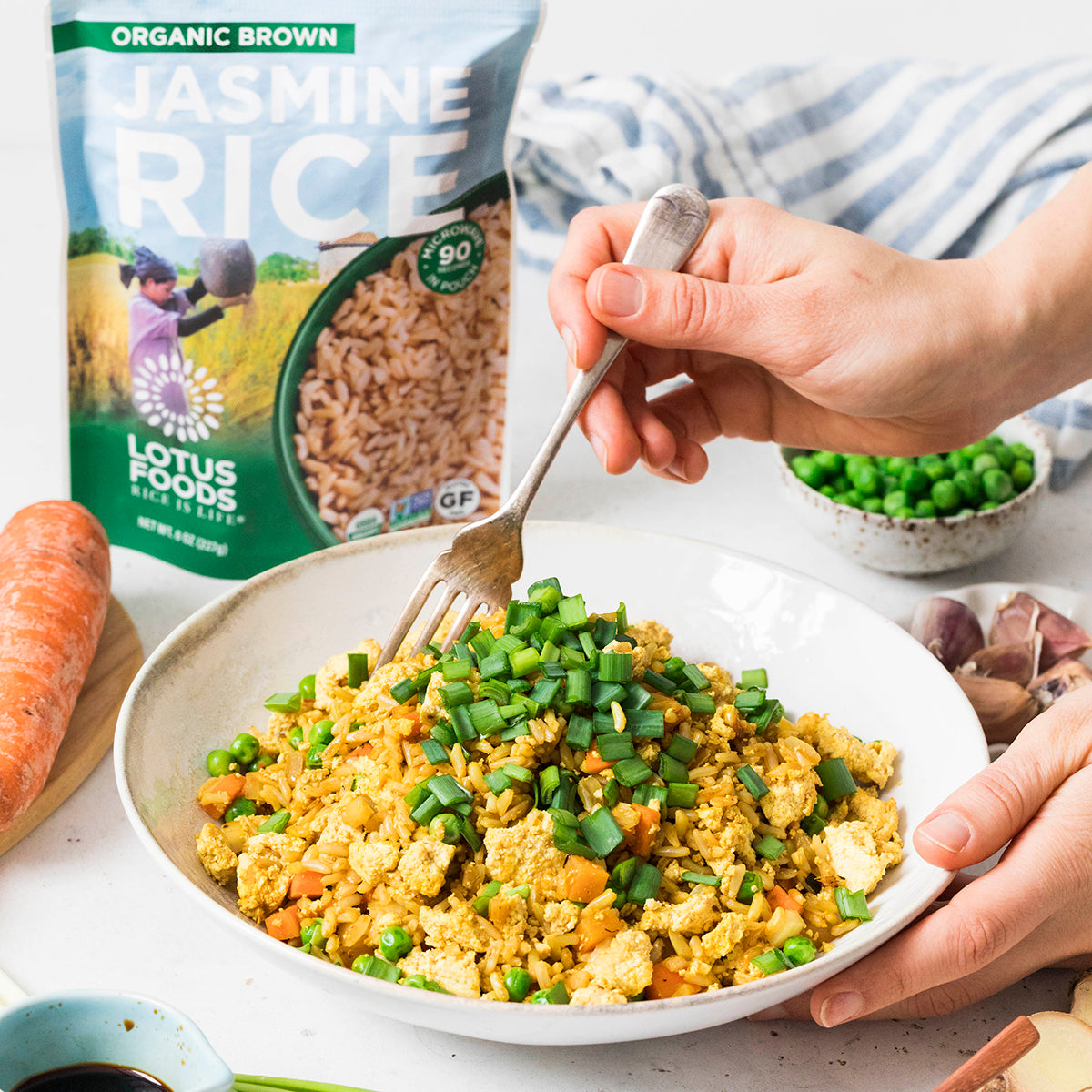 Tofu Scramble Fried Rice – Lotus Foods