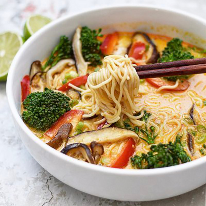 Red Curry Ramen Noodle Bowl