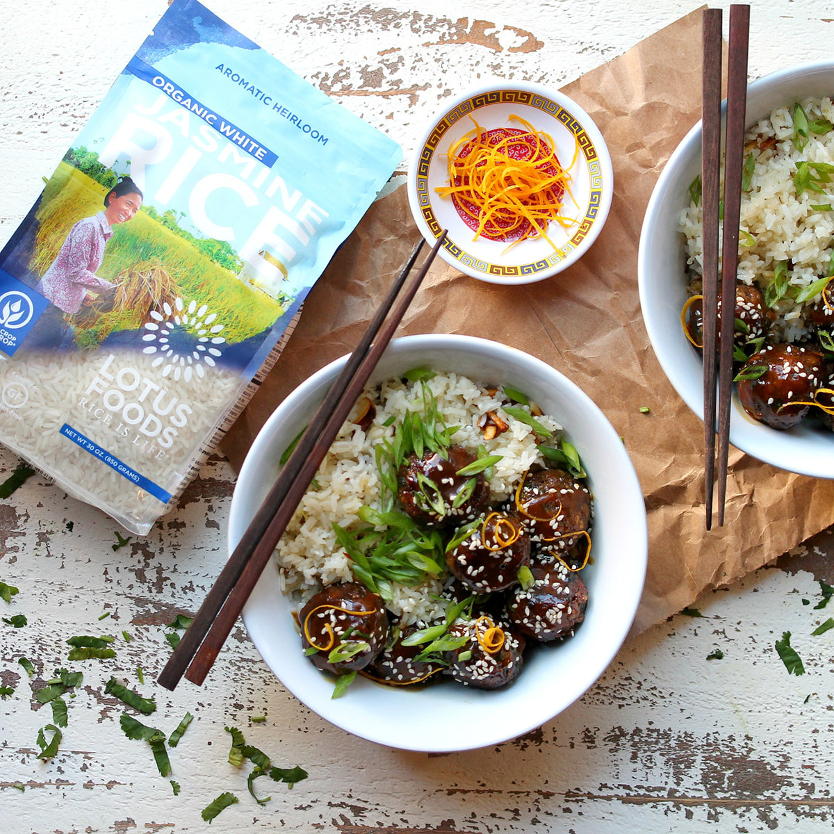 Vegan Orange Glazed Meatballs – Lotus Foods