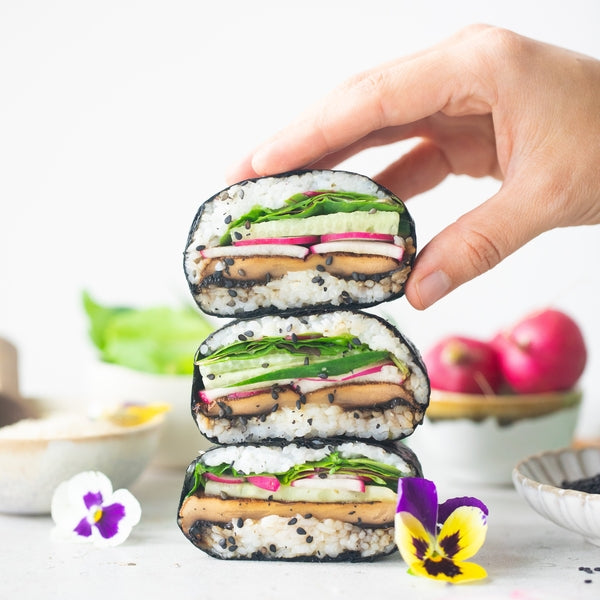 Mushroom Onigirazu (Sushi Sandwich) – Lotus Foods