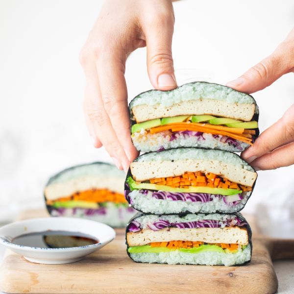 Tofu Veggie Onigirazu (Sushi Sandwich) – Lotus Foods