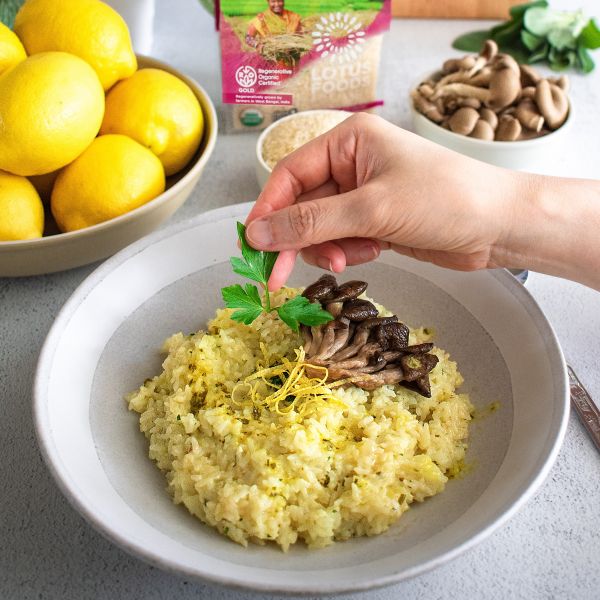 Quick Lemon Butter Risotto – Lotus Foods