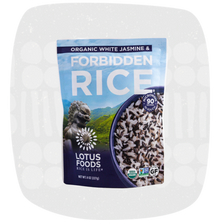Load image into Gallery viewer, Organic White Jasmine & Forbidden® Rice Blend Heat & Eat Pouch