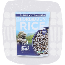 Load image into Gallery viewer, Organic White Jasmine &amp; Forbidden® Rice Blend Heat &amp; Eat Pouch
