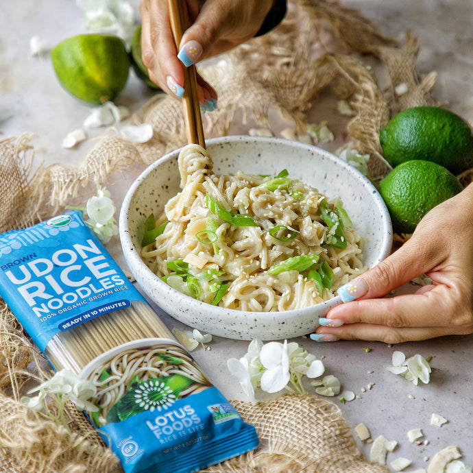 Creamy Coconut Lime Udon Noodles