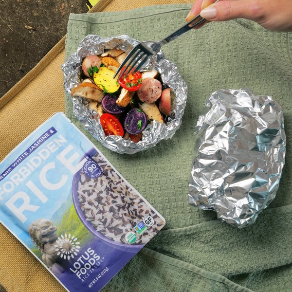 Rice & Veggie Foil Packets