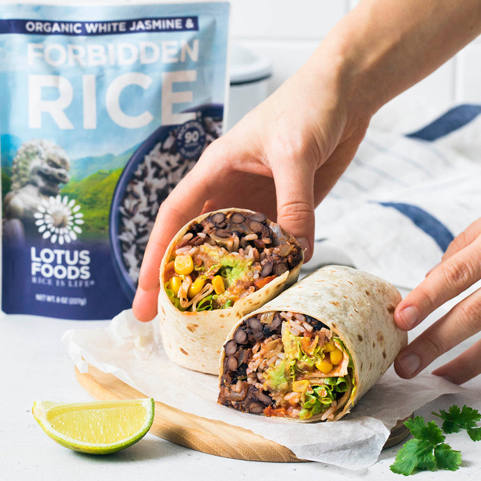 Quick Rice & Beans Burritos
