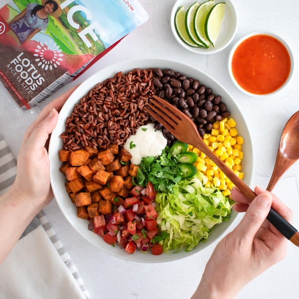 Red Rice Taco Bowl