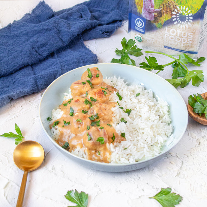 Smothered Chicken Meatballs