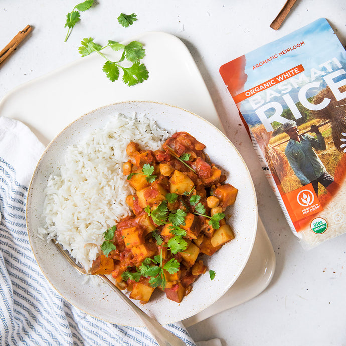 Sweet Potato & Chickpea Stew with Rice