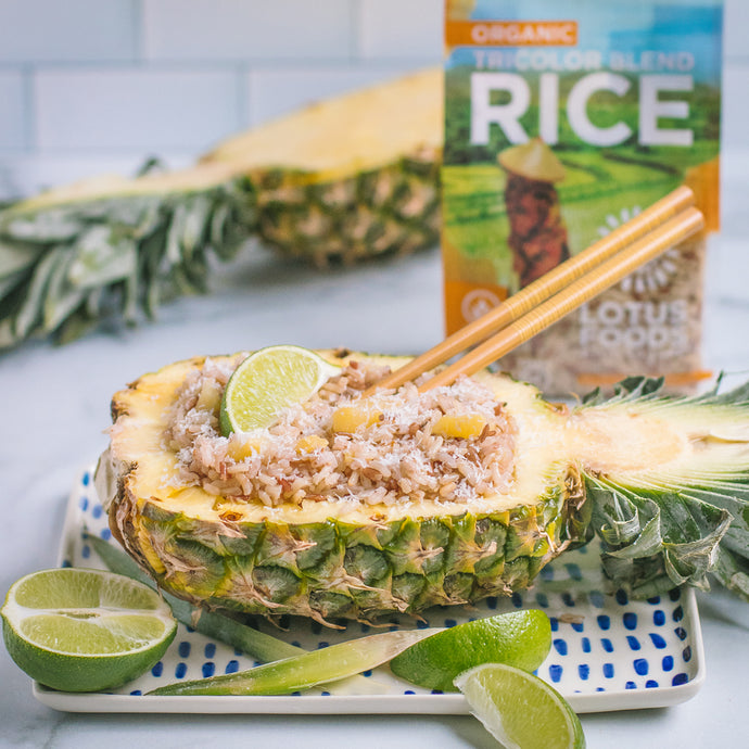 Tricolor Blend Pineapple Sticky Rice