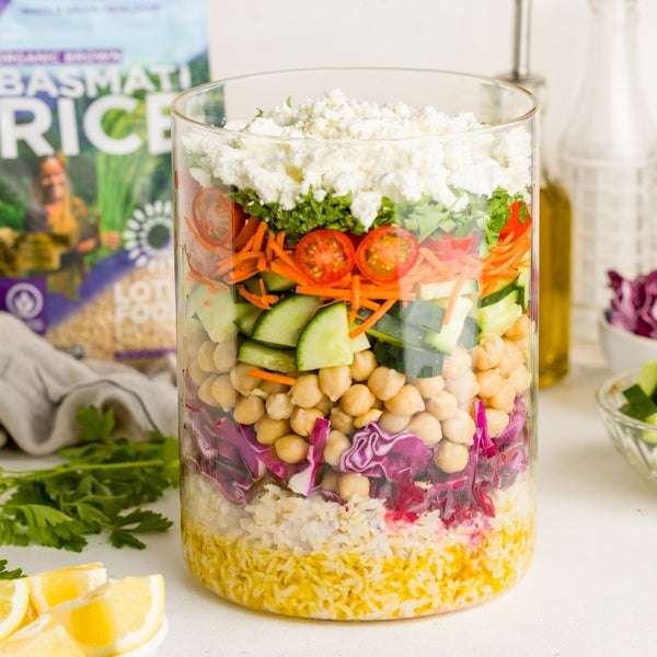 Rainbow Crunch Rice Salad