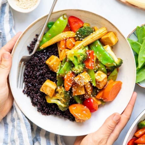 Teriyaki Rainbow Stir Fry