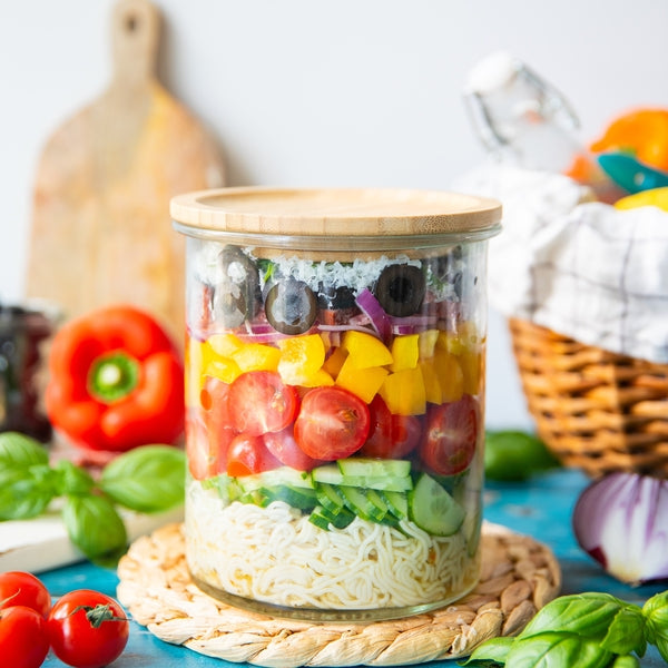 Rainbow Ramen Pasta Salad