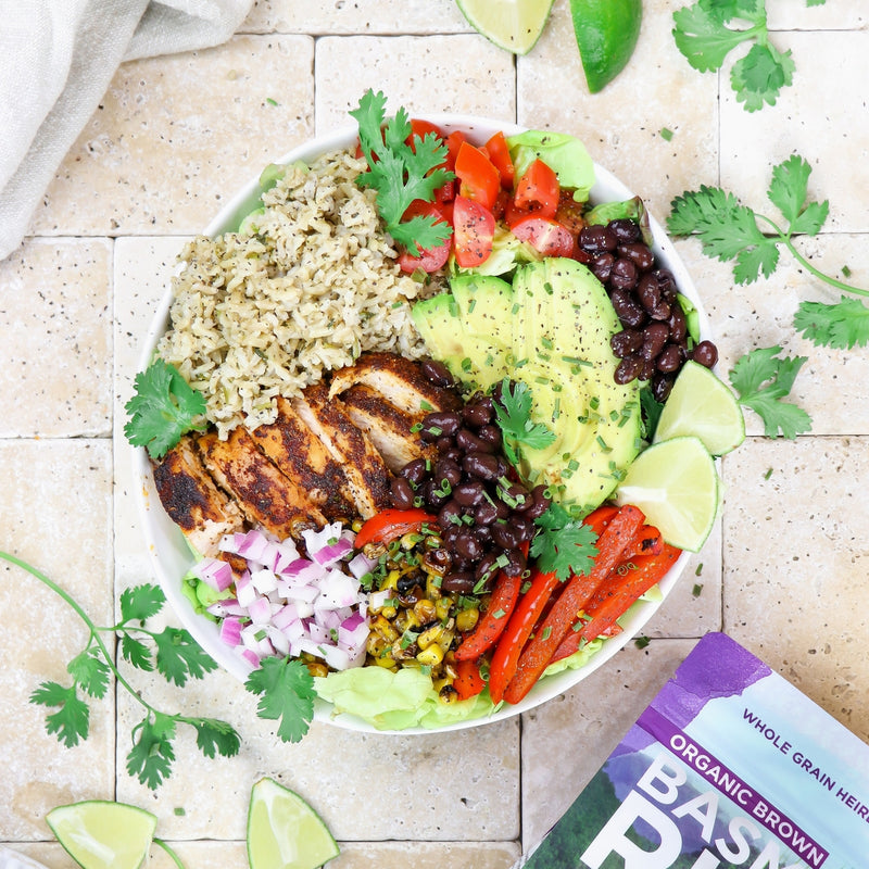 Chicken Fajita Grain Bowls – Lotus Foods