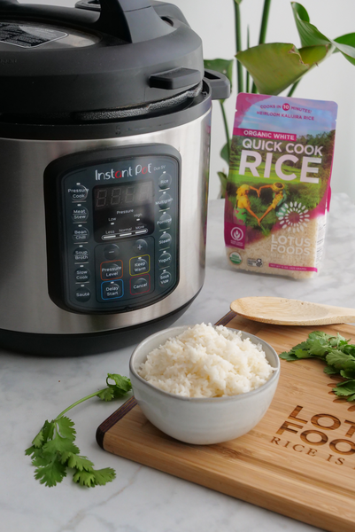 Pressure Cooker Rice Cooking Times for Lotus Foods Rice