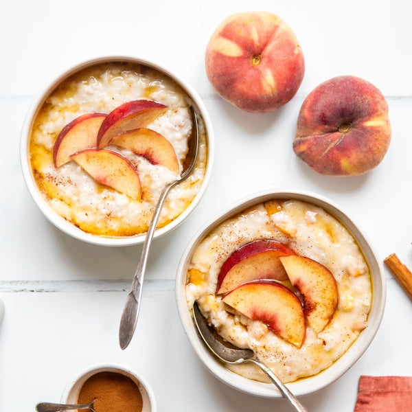 Peach Rice Pudding โ Lotus Foods