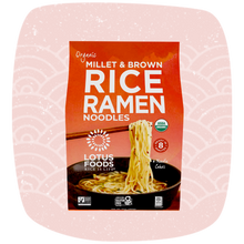 Load image into Gallery viewer, Organic Millet &amp; Brown Rice Ramen (4 Ramen Cakes)
