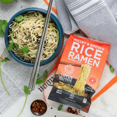 Millet & Brown Rice Ramen with Red Miso Soup