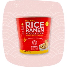 Load image into Gallery viewer, Red Miso Rice Ramen Noodle Soup
