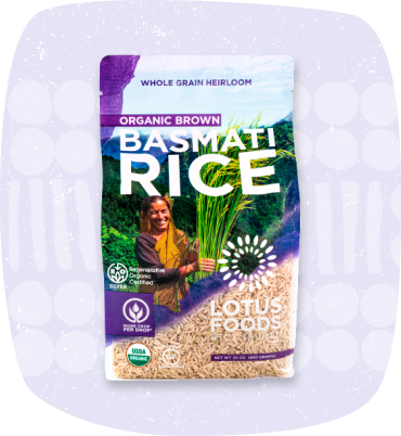 Regenerative Organic Brown Basmati Rice – Lotus Foods
